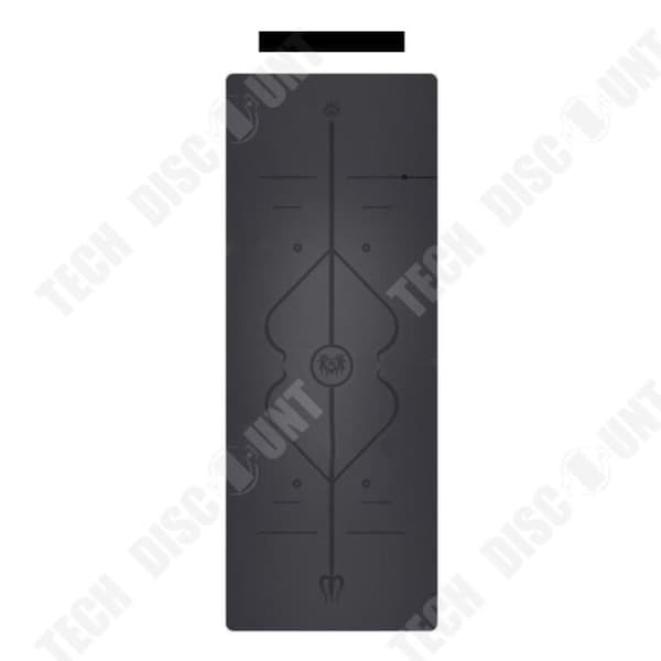 TECH RABATT Yogamatta - Halkfri och lätt - 183x61x0,6cm Svart