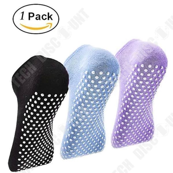 TD® Fitness Accessoarer - Bodybuilding, 1 par Yogastrumpor för kvinnor Snabbtorkande halkfri silikongymnastik - Lila Typ