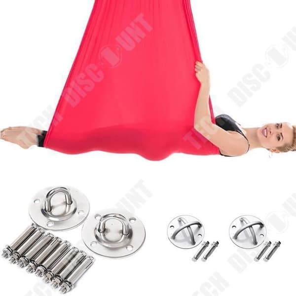 TD® Fitness Accessories - Bodybuilding, Aerial silk Yogautrustning gunga sidentyg Yoga hängmatta medium - Typ HYD012-GG