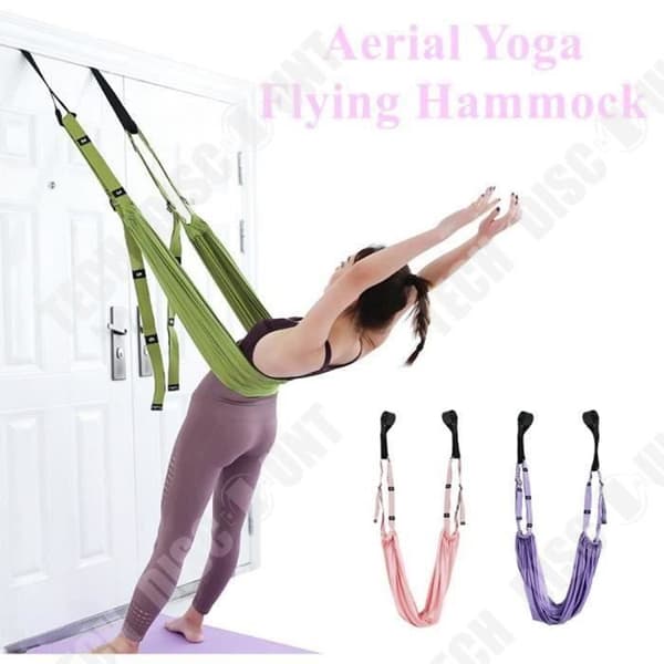 TD® Fitness Accessories - Bodybuilding, Yoga Rope Stretch Strap för Balett Cheer Dance Home Yoga Bälte - Typ Grön B
