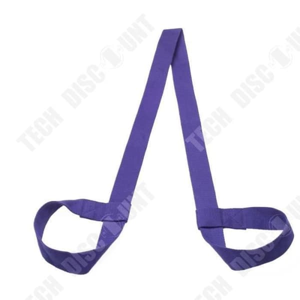 TD® Fitness Accessories - Bodybuilding, Justerbart Yoga Mat Bälte Yoga Mat Hållare Axelrem Yoga Mat Band - Typ vio