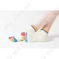 Miniatyrbild 3 av 4: TD® Five Finger Strumpor 5 par Rosa Andas halkfritt tyg