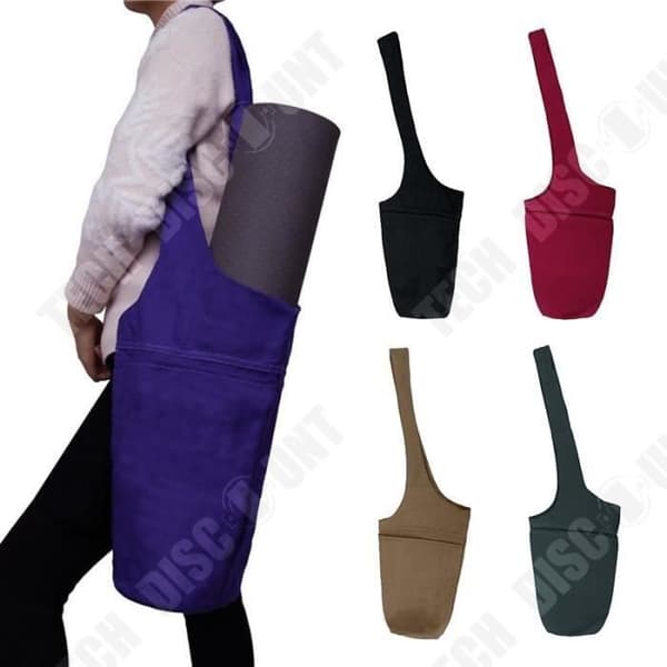 TD® Fitness Accessories - Bodybuilding, Stor Yoga Mat Bag Bärrem Axelrem Gym Tote Bag - Svart Typ