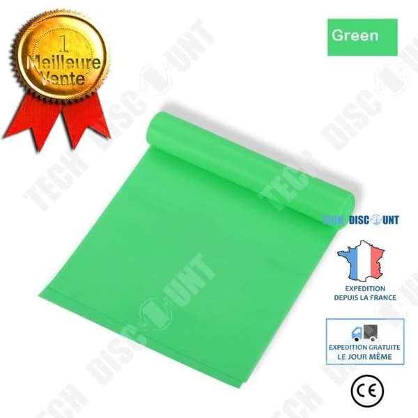 TD® Fitness Accessories - Bodybuilding,Latex Yoga Elastic Resistance Yoga Tension Band Styrketräning Curls Health - Typ Green