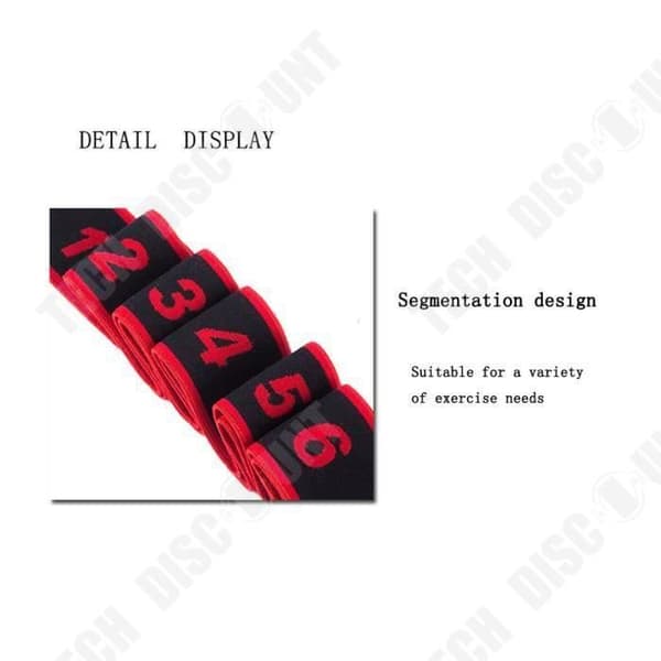 TD® Fitness Accessories - Styrketräning, Minska skaderisken Elasticitet Yoga Stretch Spännen Yoga Strap - Röd typ