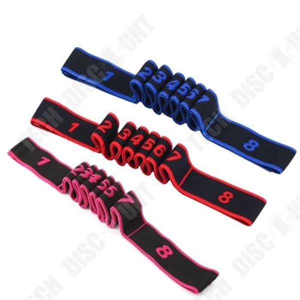 TD® Fitness Accessories - Styrketräning, Minska skaderisken Elasticitet Yoga Stretch Spännen Yoga Strap - Röd typ