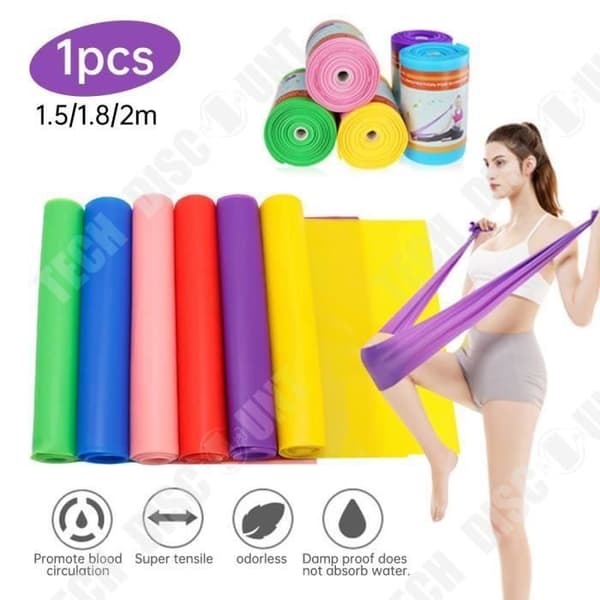 TD® Fitness Accessories - Styrketräning, Yoga Pilates Band Träning Elastiska gummiband Yoga Motstånd - röd