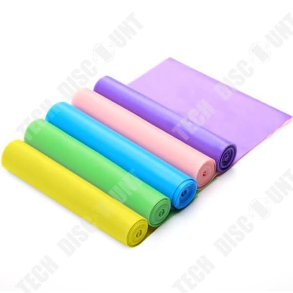 TD® 3 st Elastic Yoga Pilates Stretch Resistens 1,5m Lång Träning Fitness Band yoga tillbehör 1021
