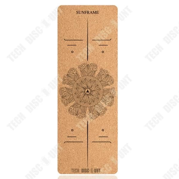 TD® Shanlian Cork Yogamatta 7 mm TPE eller Naturgummi Home Yoga Mat Fitness Natural Cork Mat