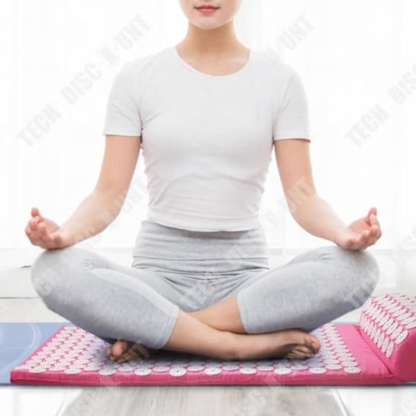 TD® Akupunkturmatta Massagekudde Fitness Avslappning Sport Lotus Helkroppsmassagematta