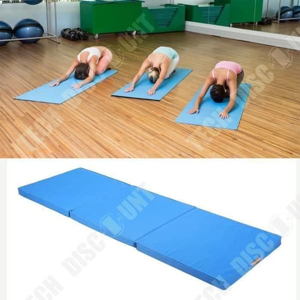 TD® Folding Gym/Yoga Träningsmatta; Fitness / Vikpanel / Tjock och hållbar