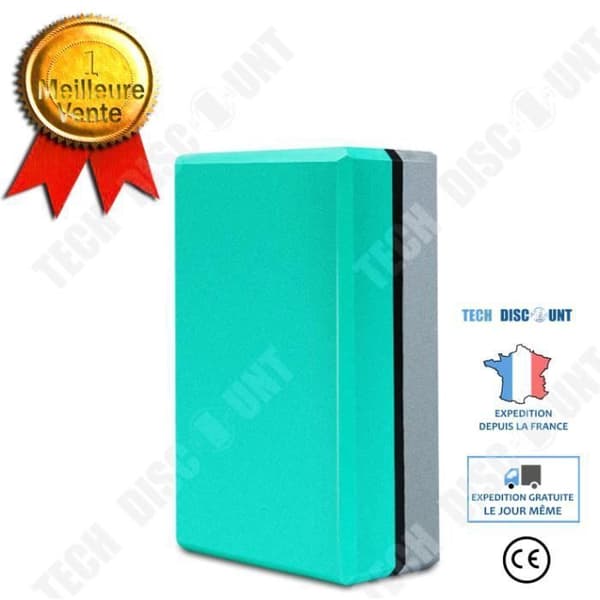 TD® Yoga Block Rektangel Fitness Träning Pilates Muscle Relax Yoga Block Tegel yoga tillbehör 536