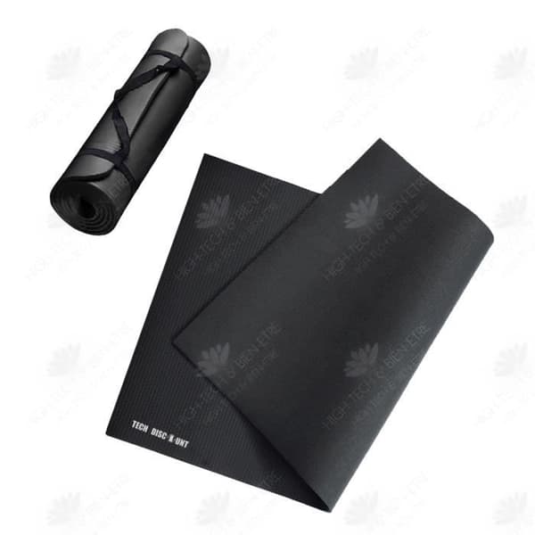 HTBE® Yogamatta 15 mm tjock slitstark halkfri träningsmatta fitnessmatta halkfri yoga träningsmatta