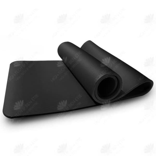 HTBE® Slitstark yogamatta halkfri träningsmatta fitnessmatta halkfri yoga träningsmatta 15 mm tjock