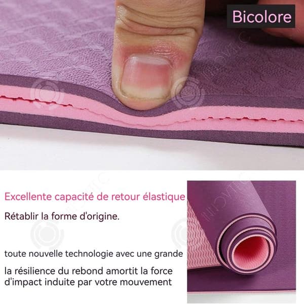 Yoga matta - INNOVTEC - 183x61cm - Antislip - Fällbar - Anpassning