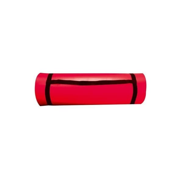SVELTUS Evolution barfota fitnessmatta röd 180x60 cm - tjocklek 15 mm - med bärhandtag