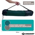 Miniatyrbillede 2 af 5: Yogamåtte - FITNESS - SCHILDKRÖT - 183 x 61 cm - 4 mm - Pose inkluderet - Blå / Grå