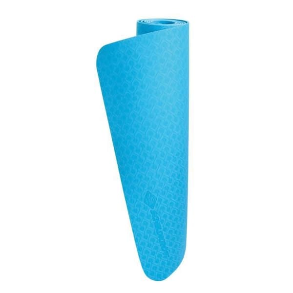 Joogamatto - FITNESS - SCHILDKRÖT - 183 x 61 cm - 4 mm - Laukku sisältyy hintaan - Vaaleansininen