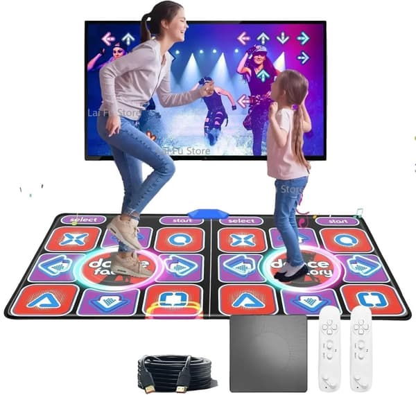 Dansmatta, Trådlös Anslutning, 1920 x 1080p Upplösning, Innehåller 31 Spel,164 x93cm