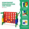 Pikkukuva 8 / 8: Jättipelin setti, 2,5 jalkaa 4-to-Score, 33x13x30 tuumaa, vihreä/sininen