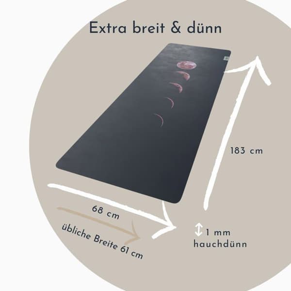 Punima - 1 - RPET Resor yogamatta 2 i 1 + handduk, extra tunn och lätt (0, mm tjock, 4 kg) - Fällbar