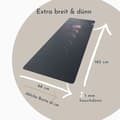 Miniatyrbild 2 av 2: Punima - 1 - RPET Resor yogamatta 2 i 1 + handduk, extra tunn och lätt (0, mm tjock, 4 kg) - Fällbar