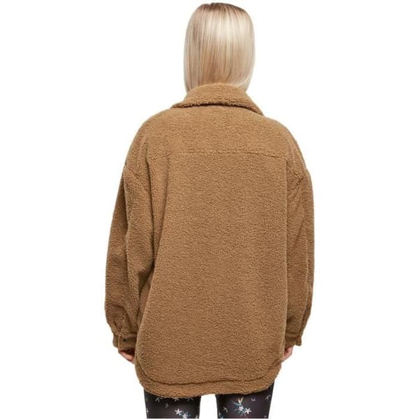 Urban Classics Sherpa Hooded Fleece - brun - XL