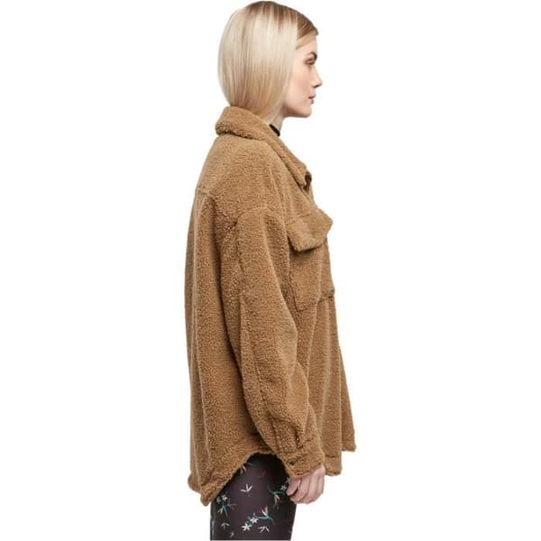 Urban Classics Sherpa Hooded Fleece - brun - XL