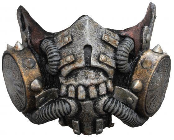 hakmask Doomsday latex grå/brun enstorlek