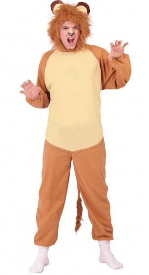 kostym Leeuw herrar polyester brun storlek M