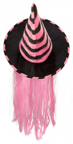 heksehat Rhona 42 cm polyester sort/hvid one-size