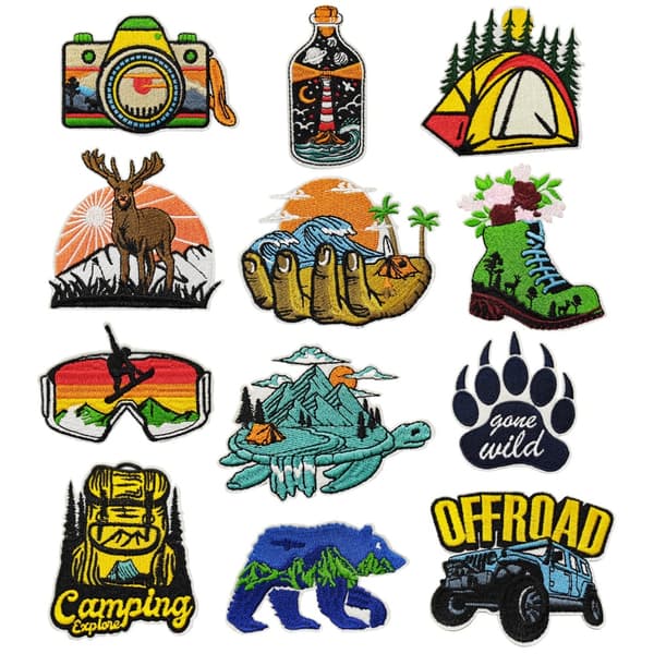 INF Broderede patches 12-delt