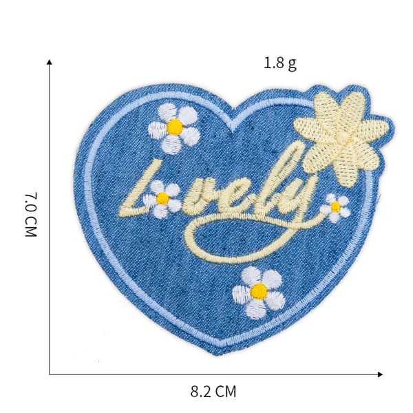 INF Brodeerattu Patch 6-osainen setti