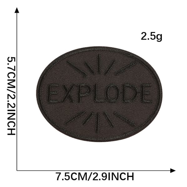 INF Broderede bogstavlapper 16-stykker