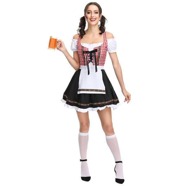 INF Maid Outfit, Scene kostumer - Komfortabelt polyesterstof 0