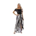 Miniatyrbillede 6 af 6: INF Maxi-kjole med zebraprint - Sort