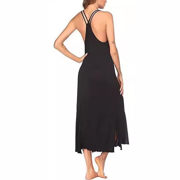 INF Hollow Out Tie Up Dress - Sort