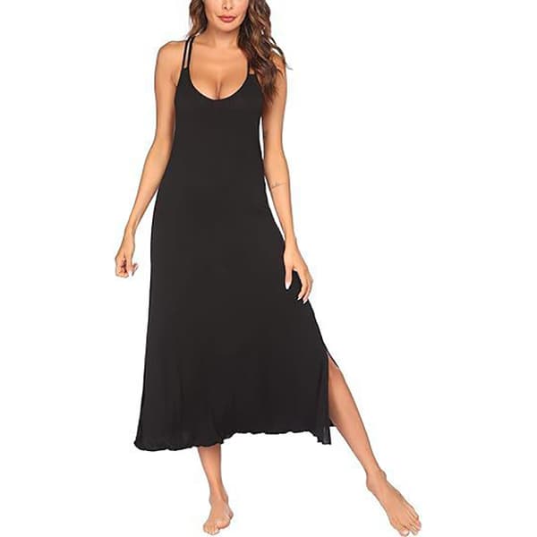 INF Hollow Out Tie Up Dress - Sort
