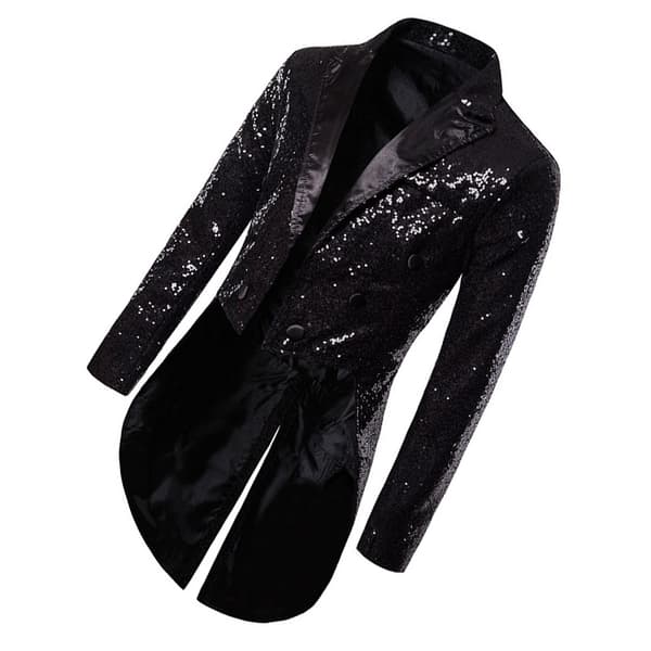 INF Herre Pailletter Smokingjakke, Scene Performance Blazer