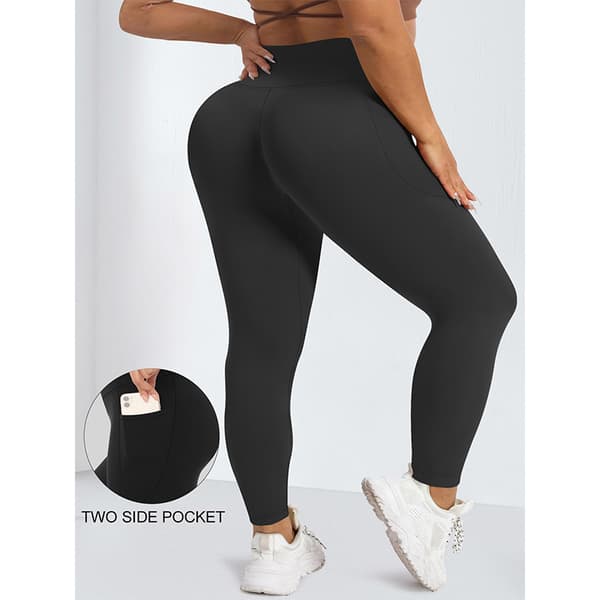 INF Høje Yogabukser - Sort