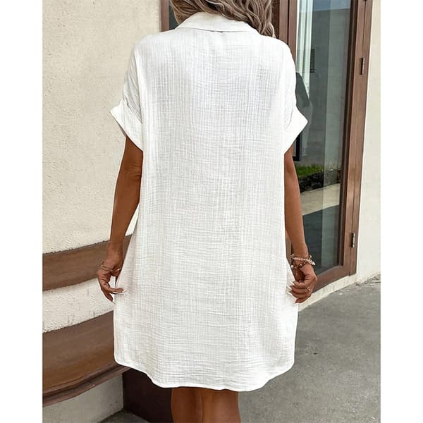 INF Elegant hvid kjole: Komfortabelt og stilfuldt design XXXL