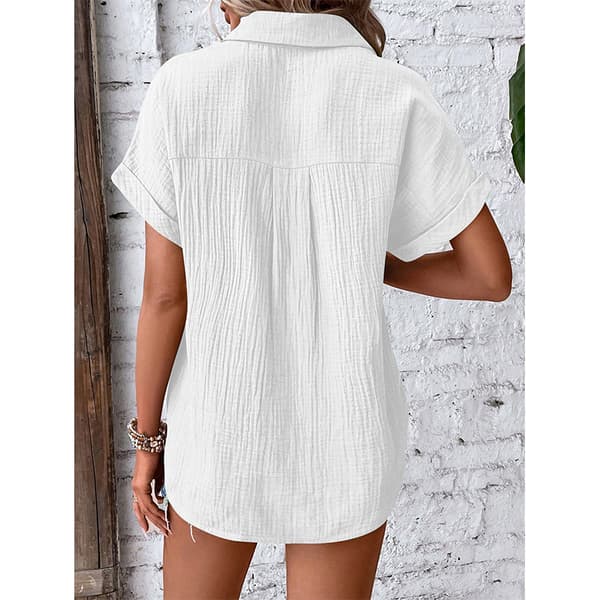 INF Button-Down Skjorte - Behageligt Bomuldsstof Hvid M