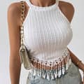 Miniatyrbillede 3 af 6: INF Elegant Tassel Vest - Stilfuld & Chic  XL