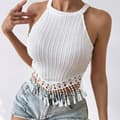 Miniatyrbillede 2 af 6: INF Elegant Tassel Vest - Stilfuld & Chic  XL