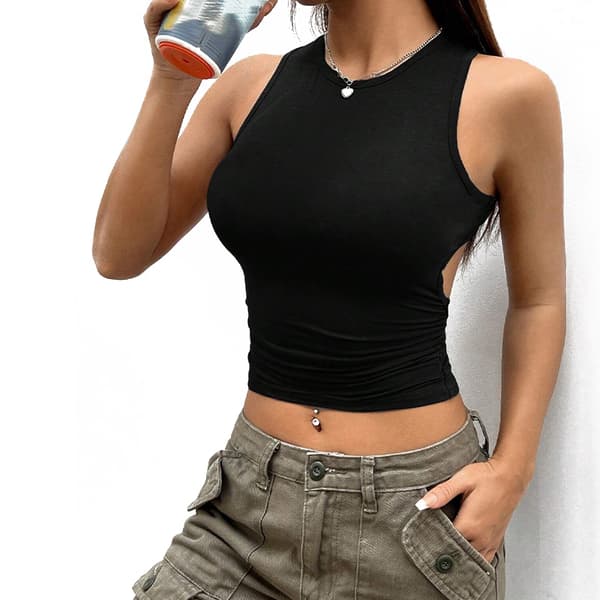 INF Ärmlös Tank Top - Figursydd Design M