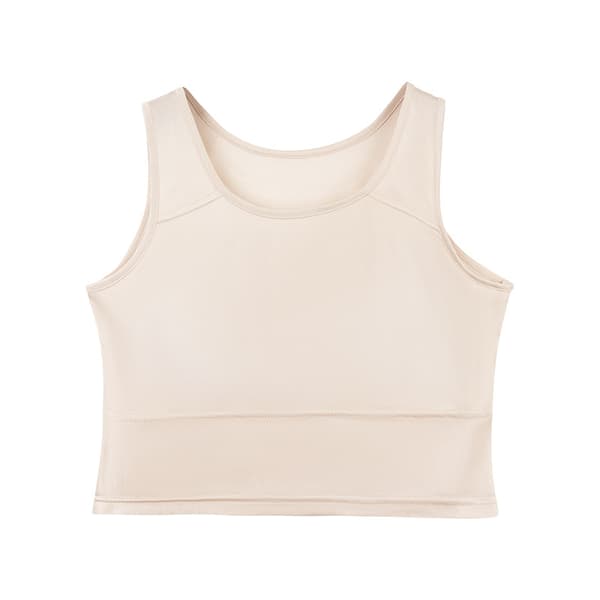 INF Elegant Silklinne för Damer - Rund Hals Ärmlös Design Hudfärg XL