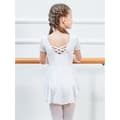 Miniatyrbild 4 av 4: Soudittur Flickor Ballett Tutu Klassisk Danser Bodysuit i Bomull Ballett Danskostym med Chiffonkjol