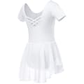 Miniatyrbild 1 av 4: Soudittur Flickor Ballett Tutu Klassisk Danser Bodysuit i Bomull Ballett Danskostym med Chiffonkjol