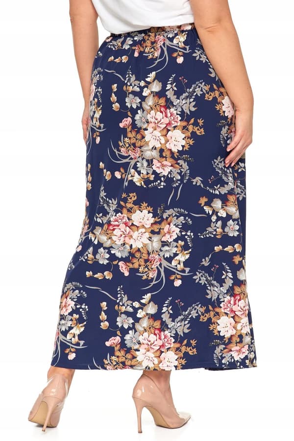 DAMKJOL MAXI med slits i blommor Lång Modern Luftig MORAJ S