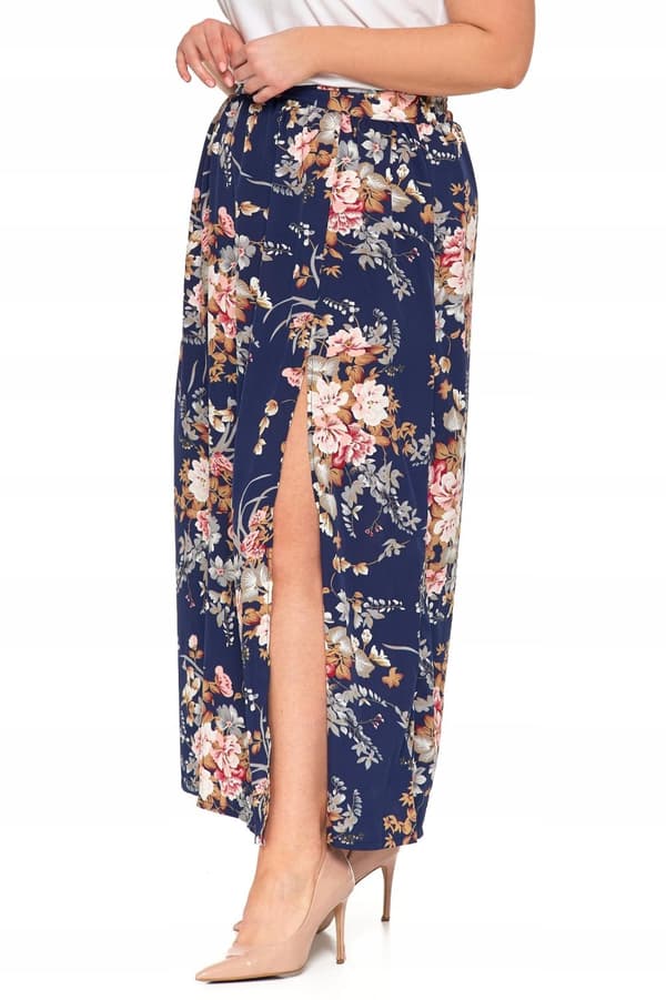 DAMKJOL MAXI med slits i blommor Lång Modern Luftig MORAJ S
